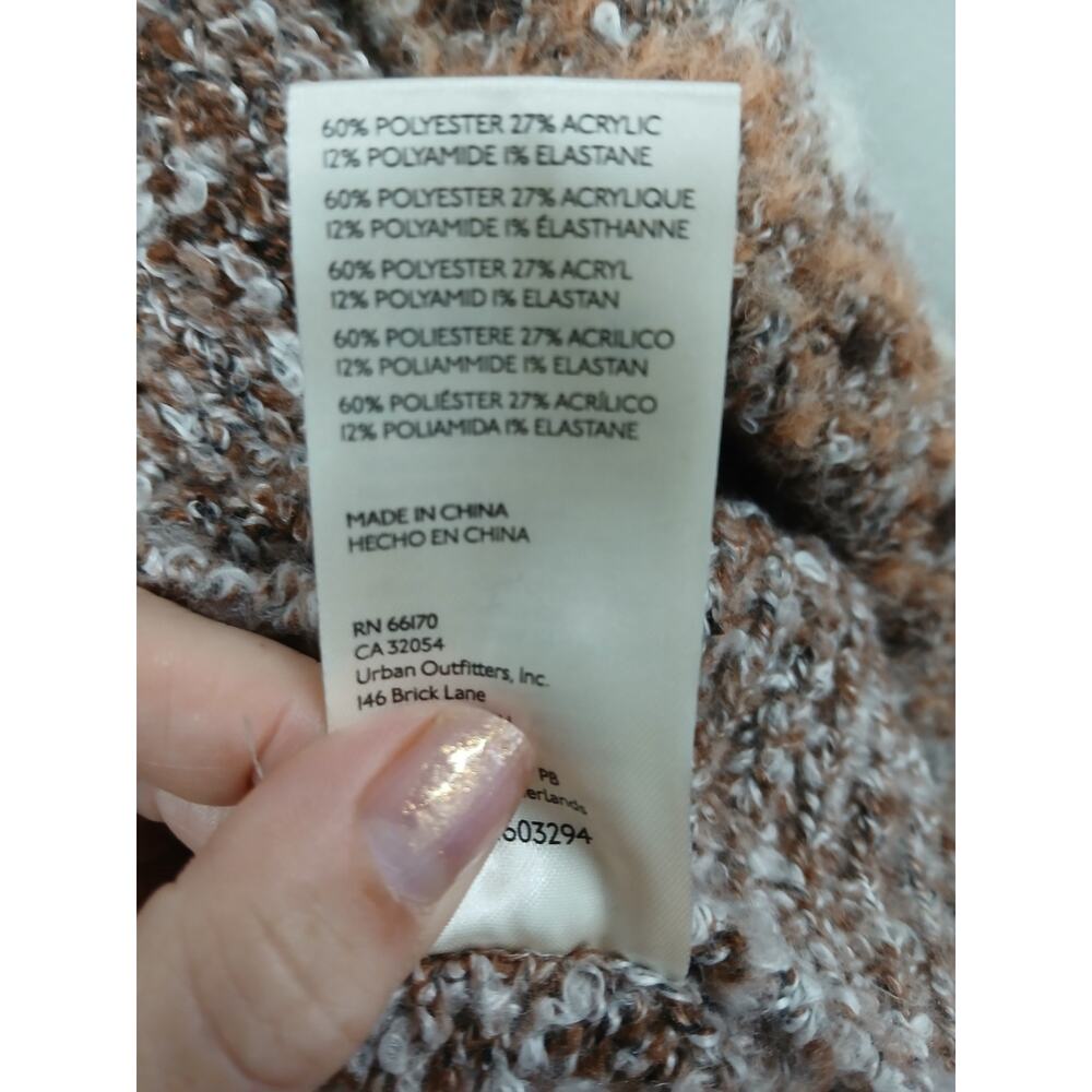 Free People Snowflake Pullover cropped sweater size medium - Picture 9 of 9